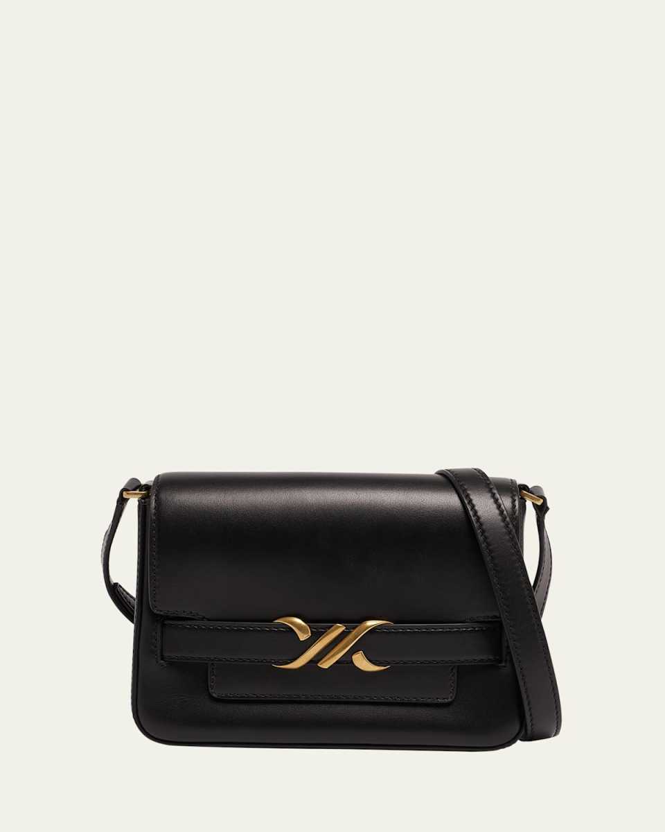 Buckle Box Leather Crossbody Bag